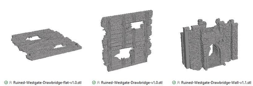Ruined Westgate Drawbridge Reference