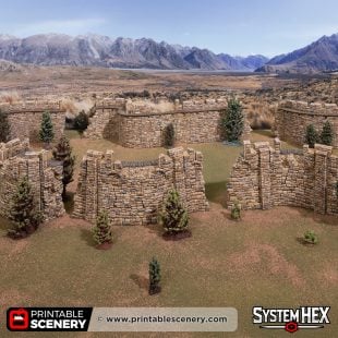 HEX Castle Ruined bowmans battlement