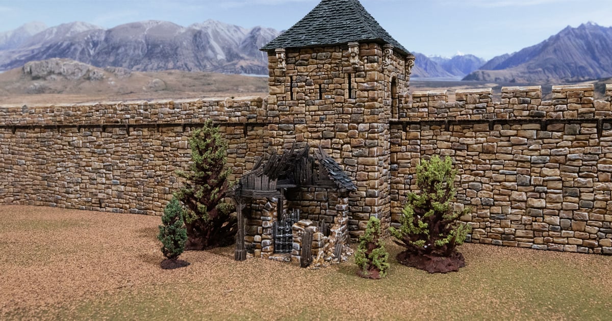Ruined Outside Vault - Printable Scenery