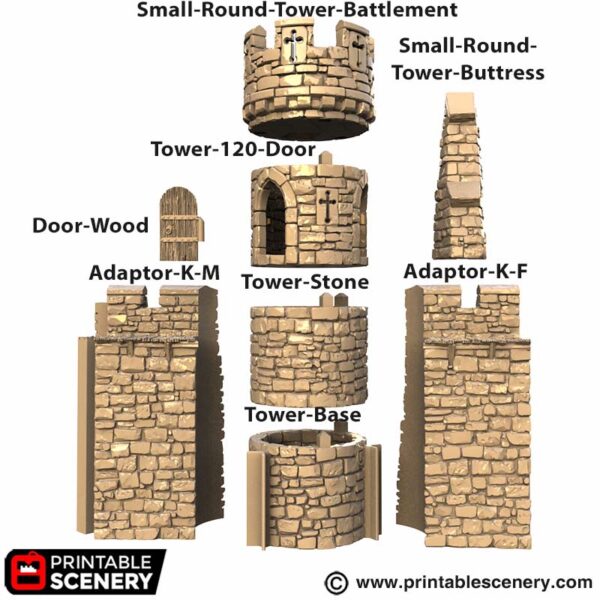 Small Round Tower STL