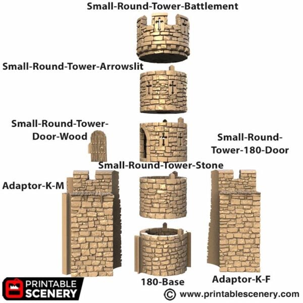 Small Round Tower STL