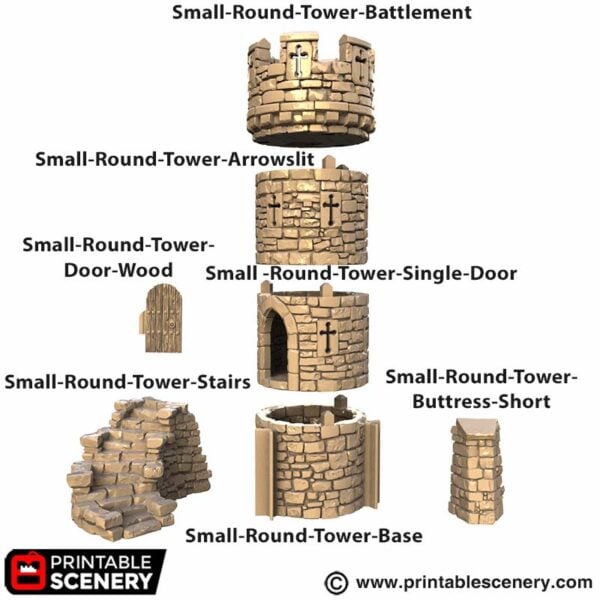 Small Round Tower STL