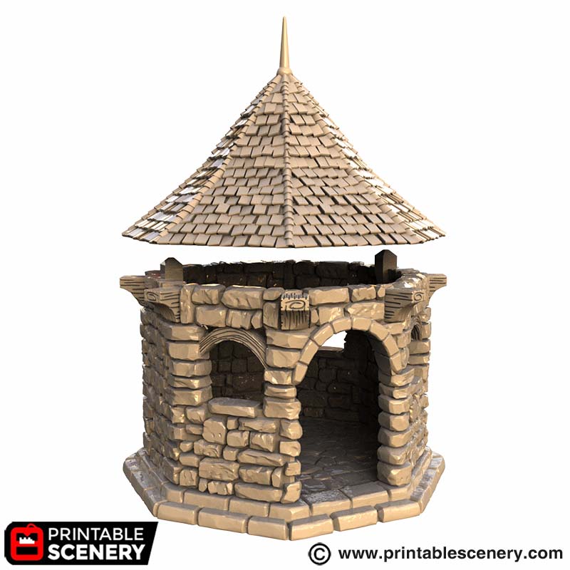 Stone Gazebo STL 3d print file