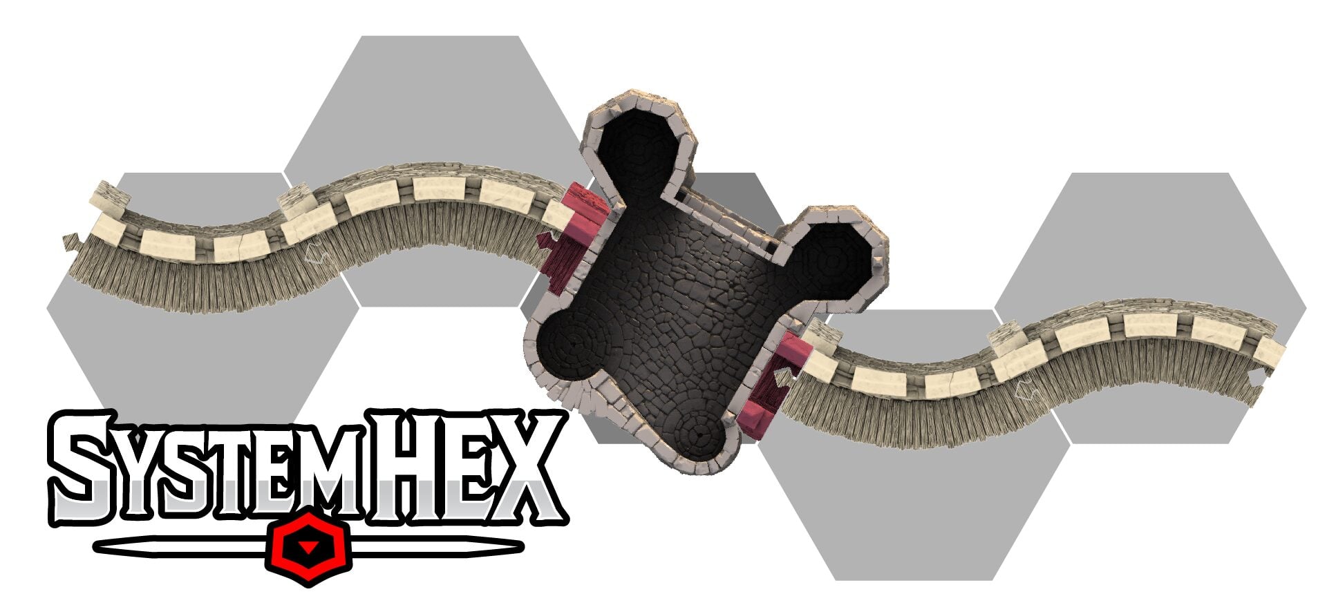 Top down graphic diagram of the Barbican in SystemHEX