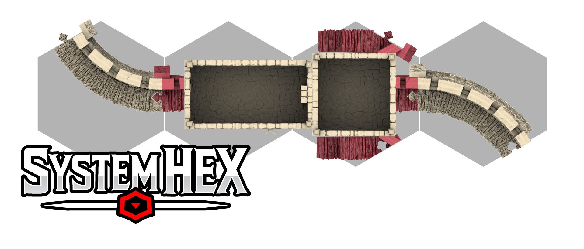 HEX Template for Castle Barracks