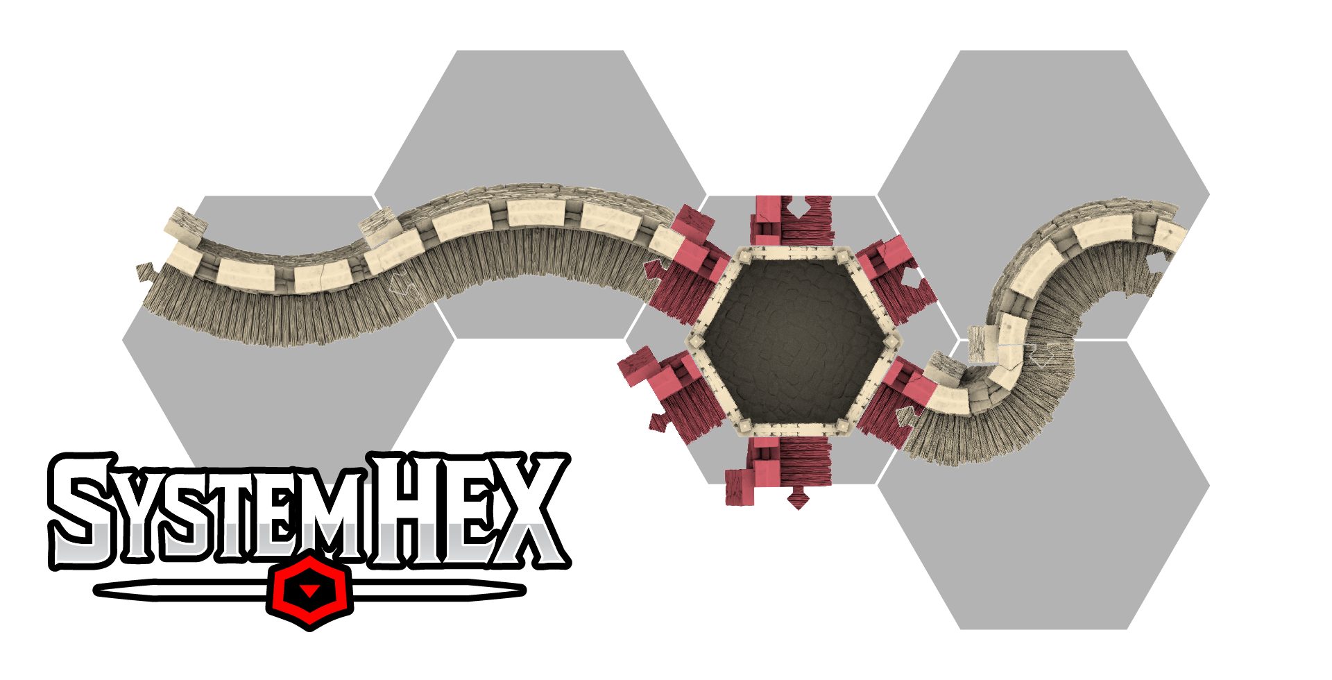 HEX Template for Castle Tower