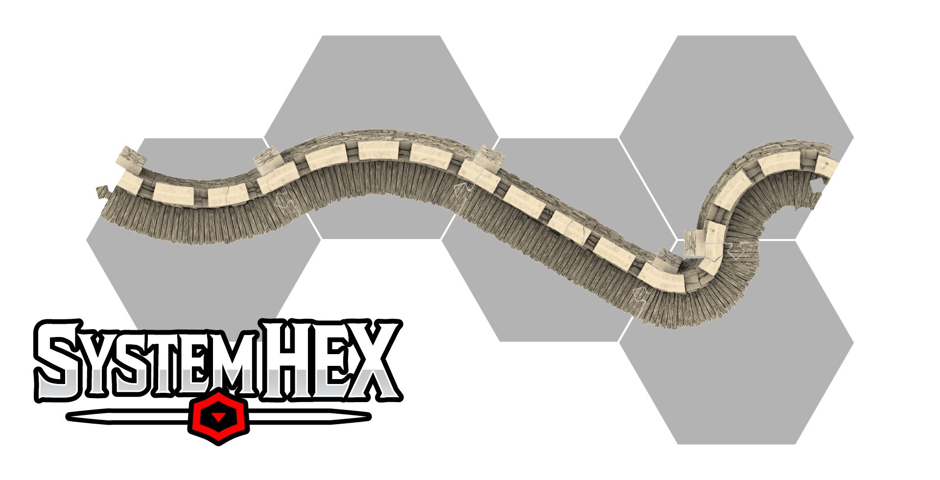 HEX Template for Castle Walls