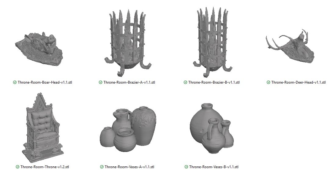 Throne Room Furnishings Reference