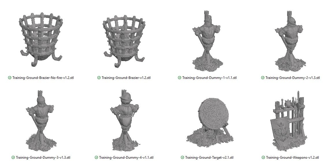 Training Grounds Reference