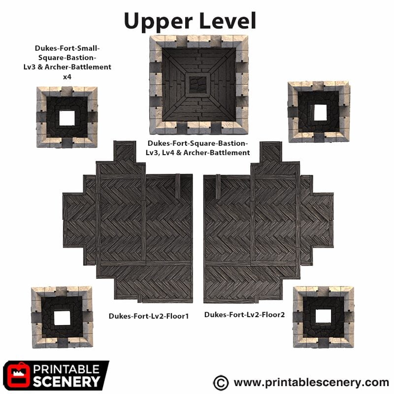 Upper level Main parts