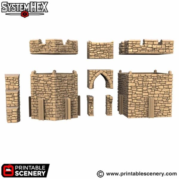 Wall Battlements STL