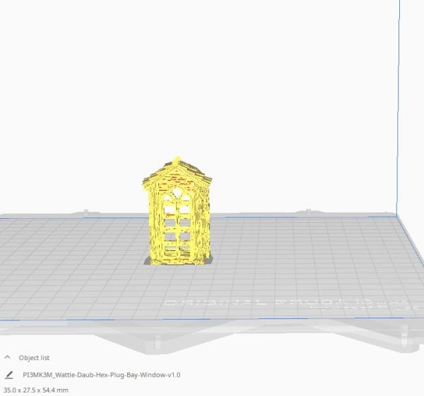 Wattle and Daub Hex Tower STL
