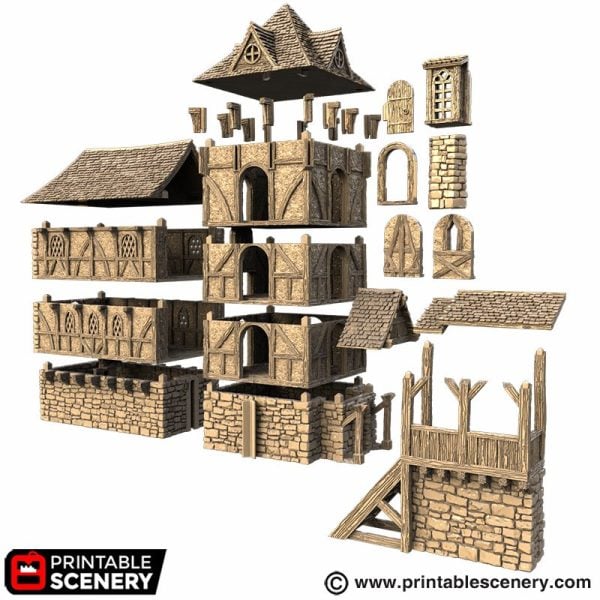 Wattle and Daub Living Quarters STL
