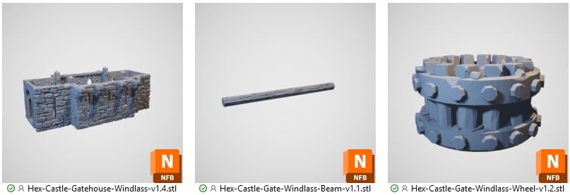 Windlass Gatehouse Option STL
