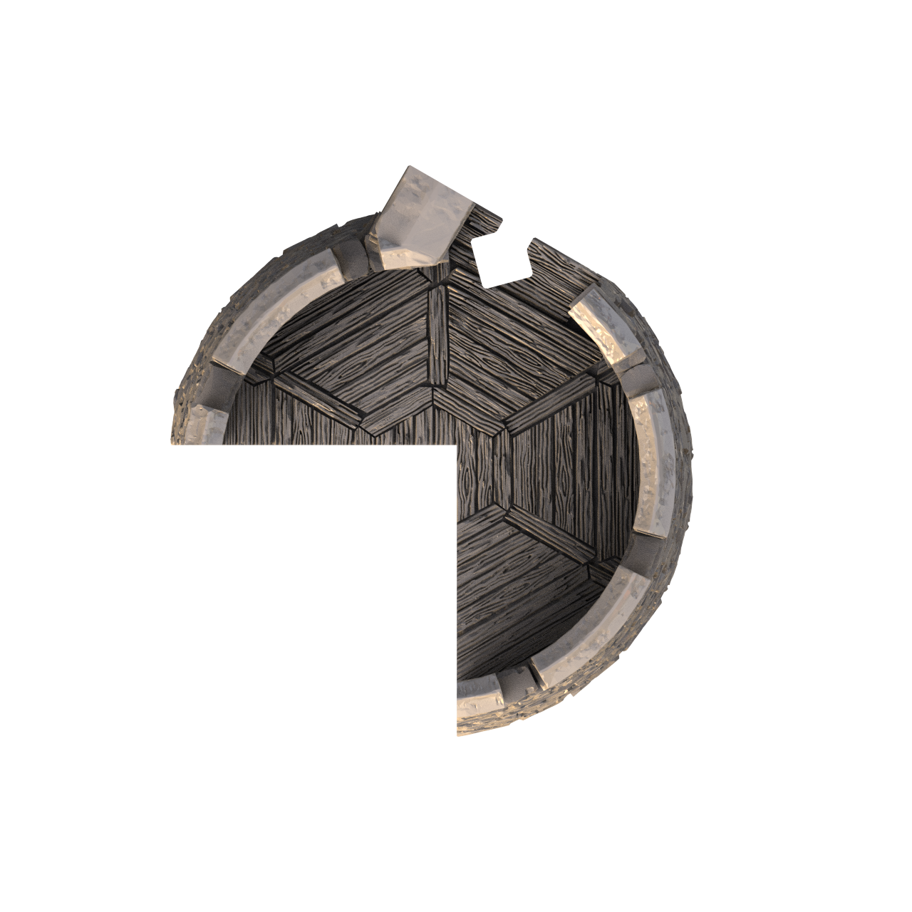 Top down graphic render of SystemHEX component