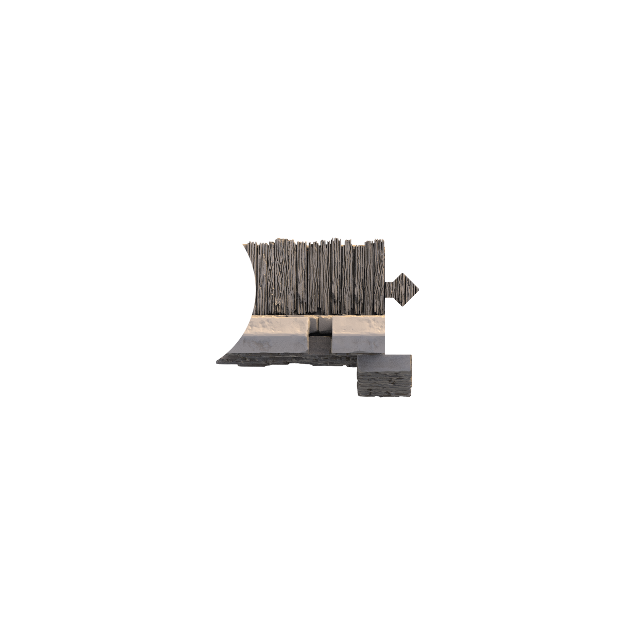 Top down graphic render of SystemHEX component