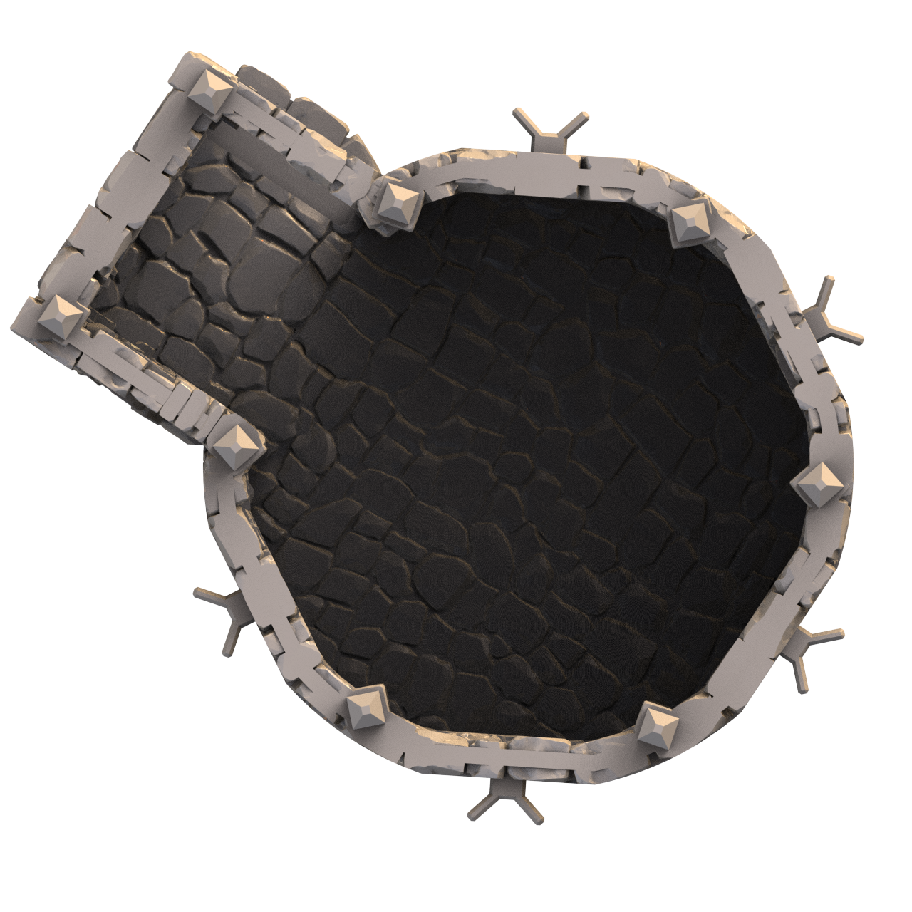 Top down graphic render of SystemHEX component