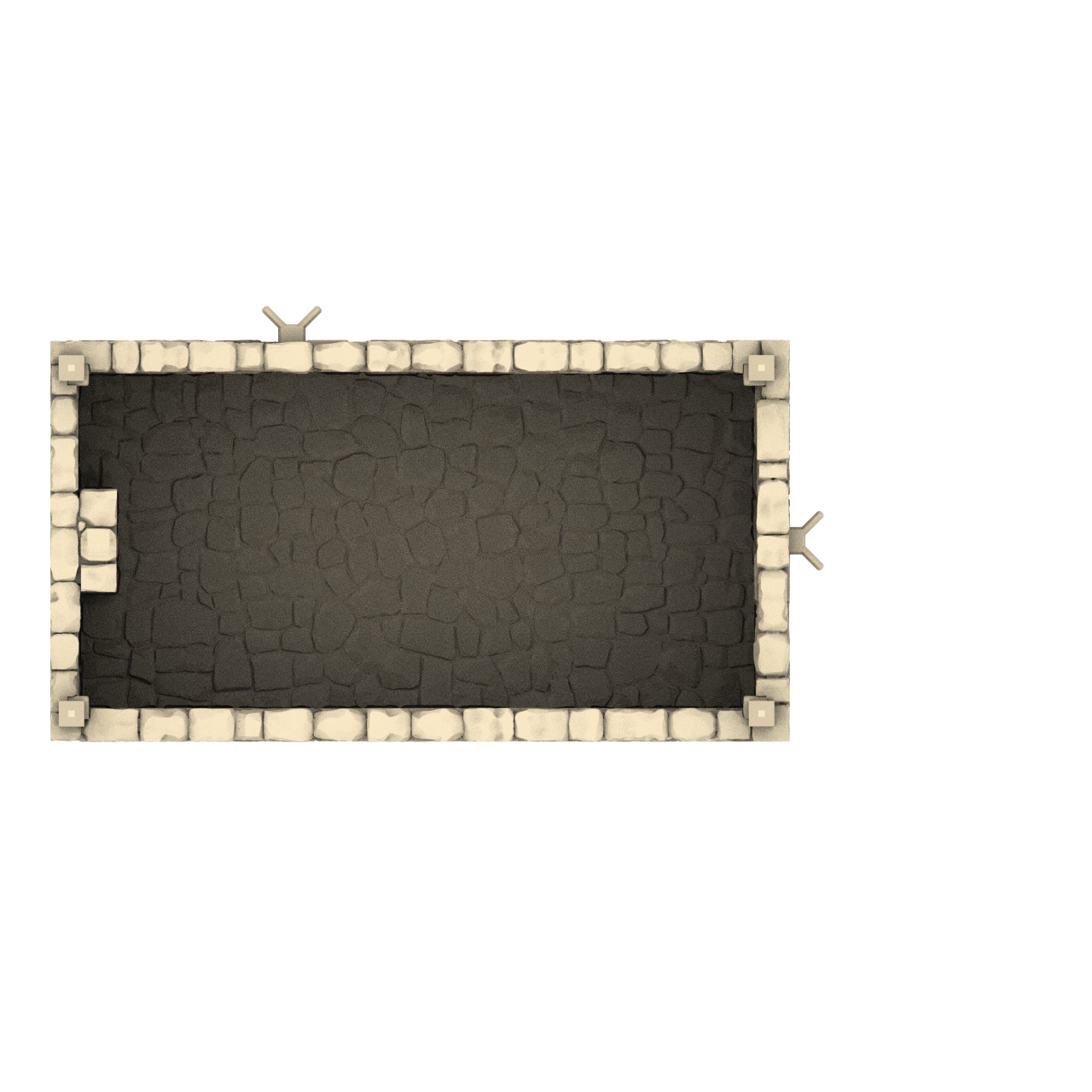 Barracks graphic top down render