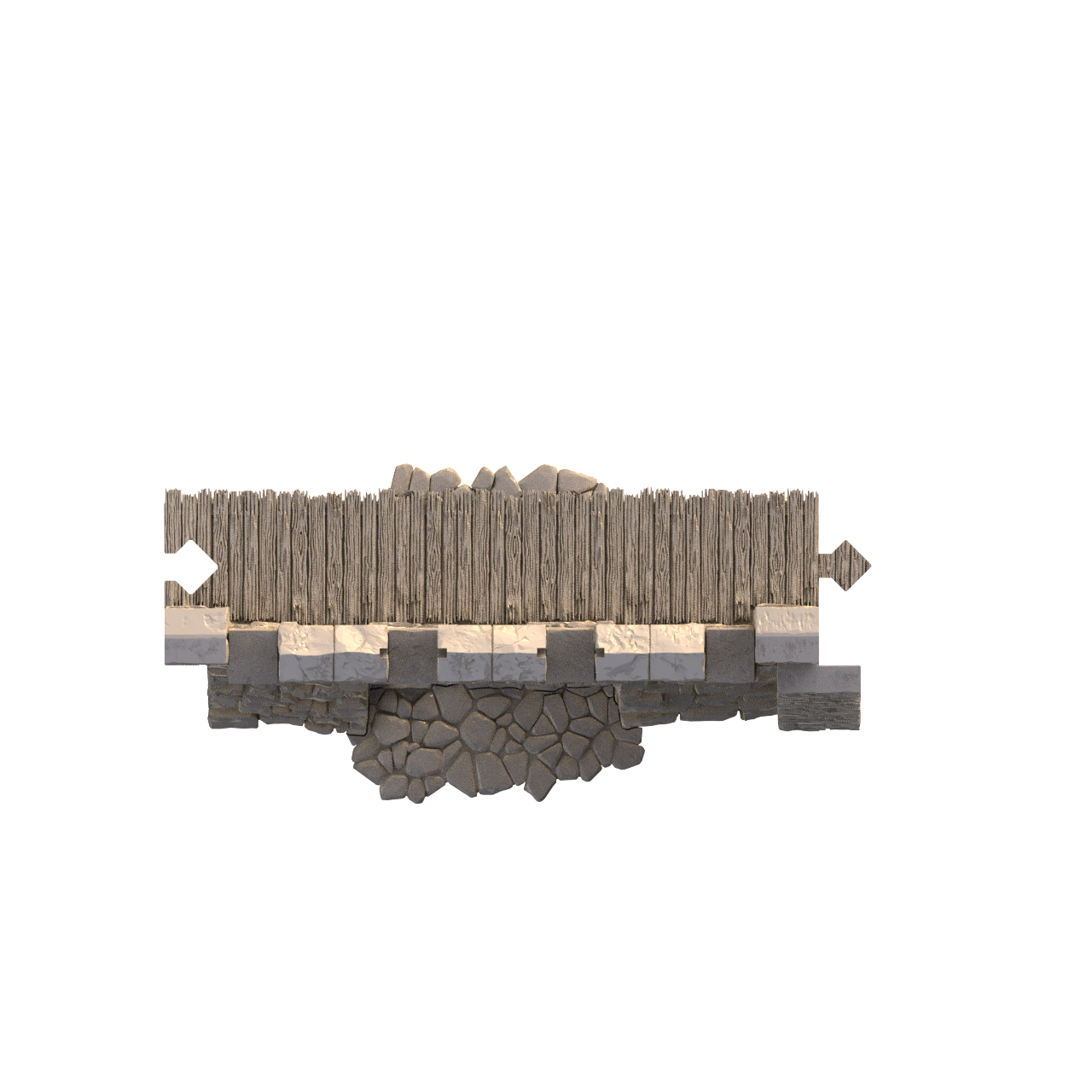 Dukes Fort Gate top down render