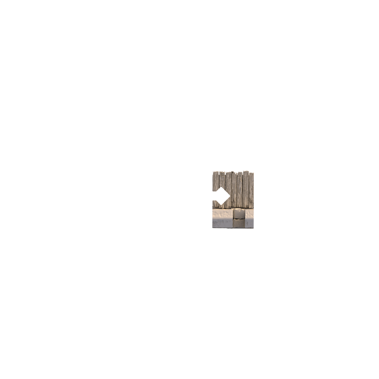Dukes Fort H to female adaptor top down render