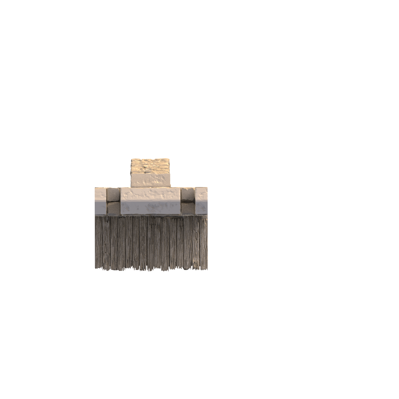 Dukes Fort I to B adaptor top down render