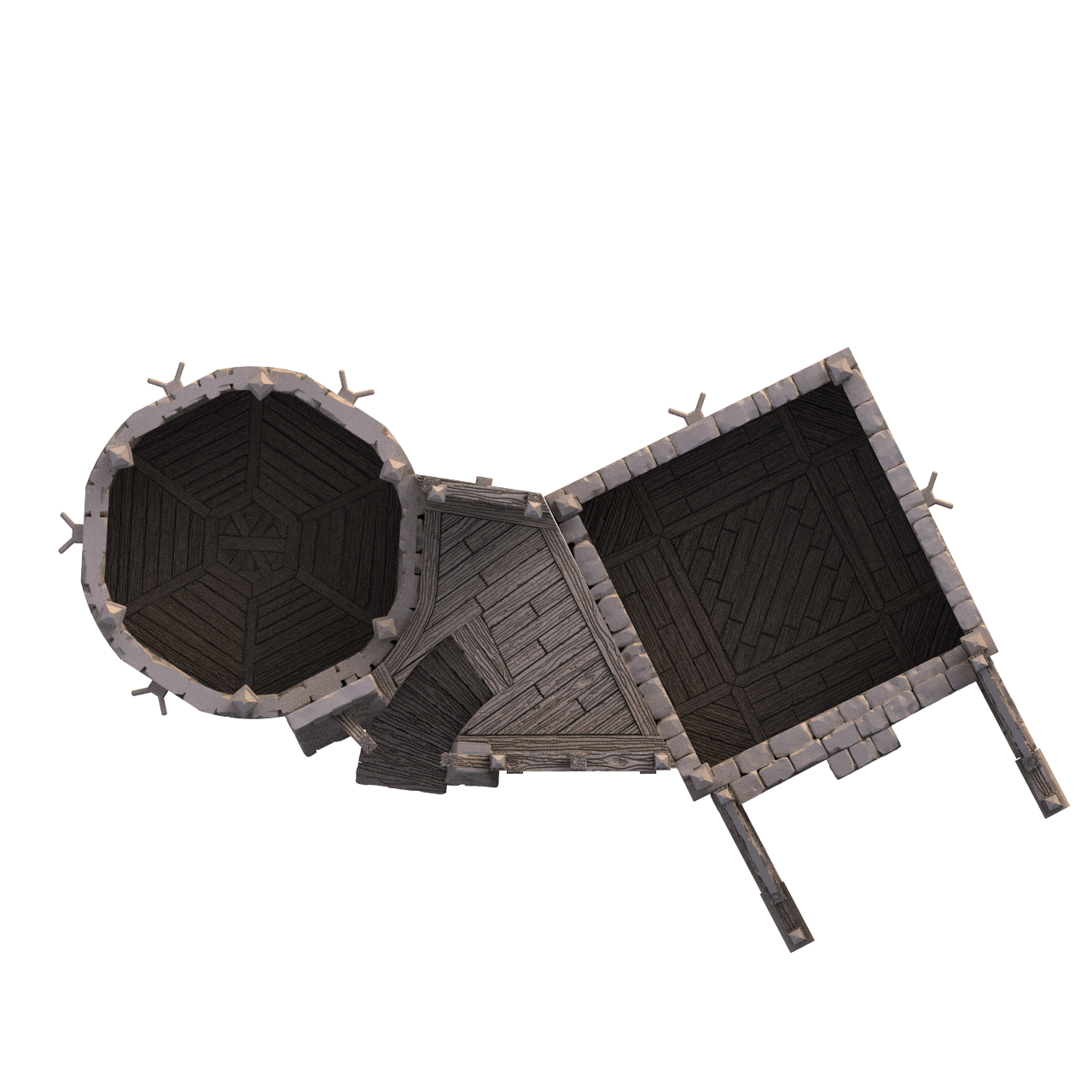 Top down graphic render of SystemHEX component