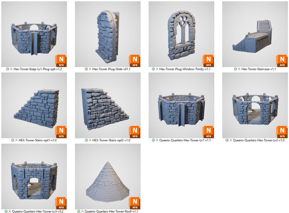 Hex Tower STL
