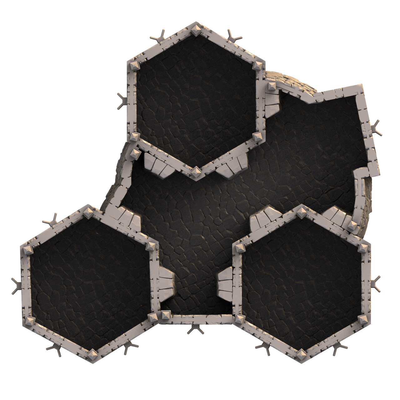 Top down graphic render of SystemHEX component