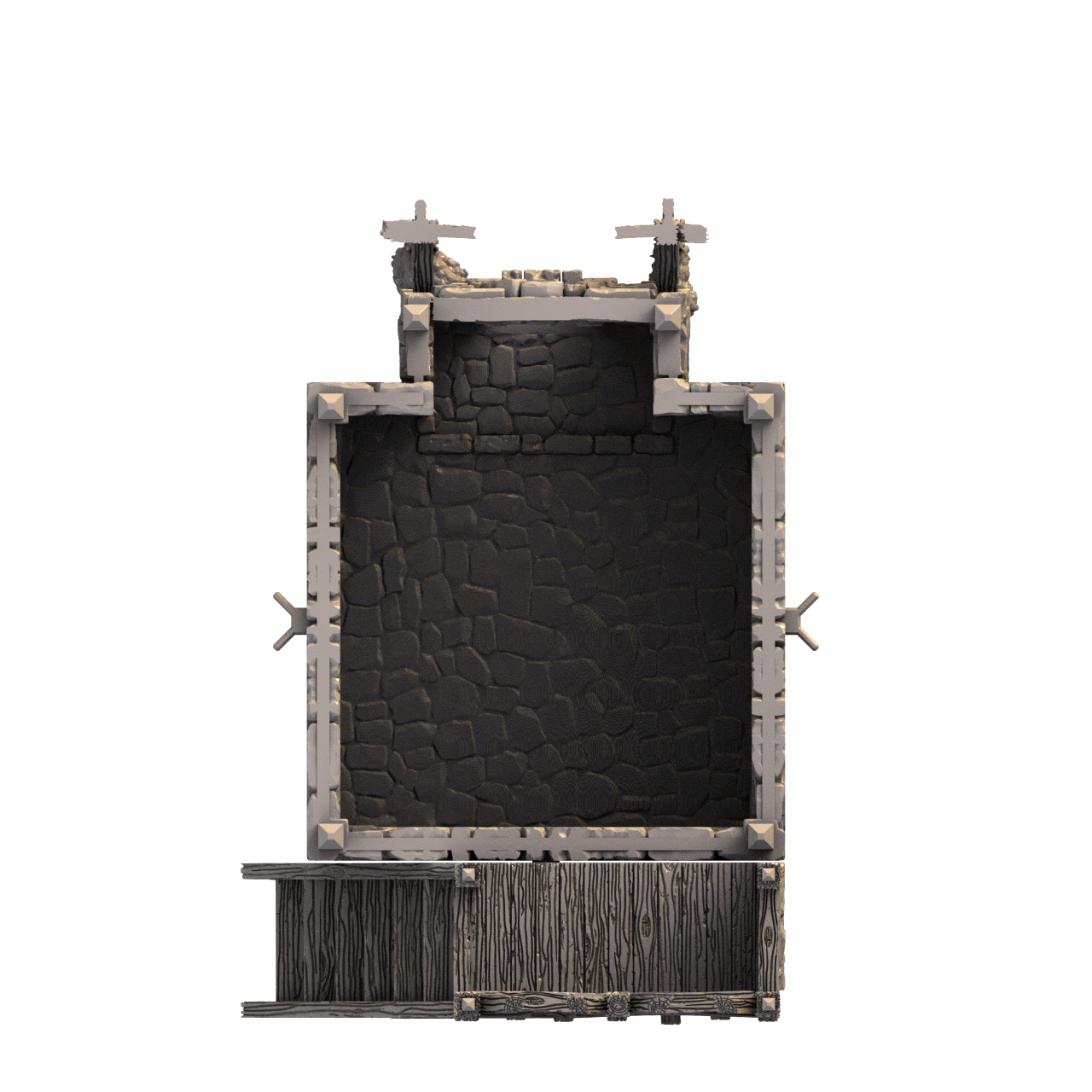 Top down graphic render of SystemHEX component