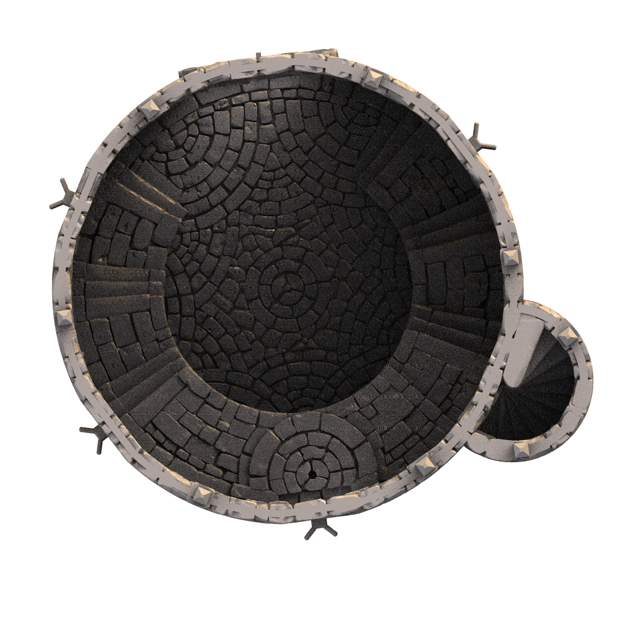 Round Keep top down render