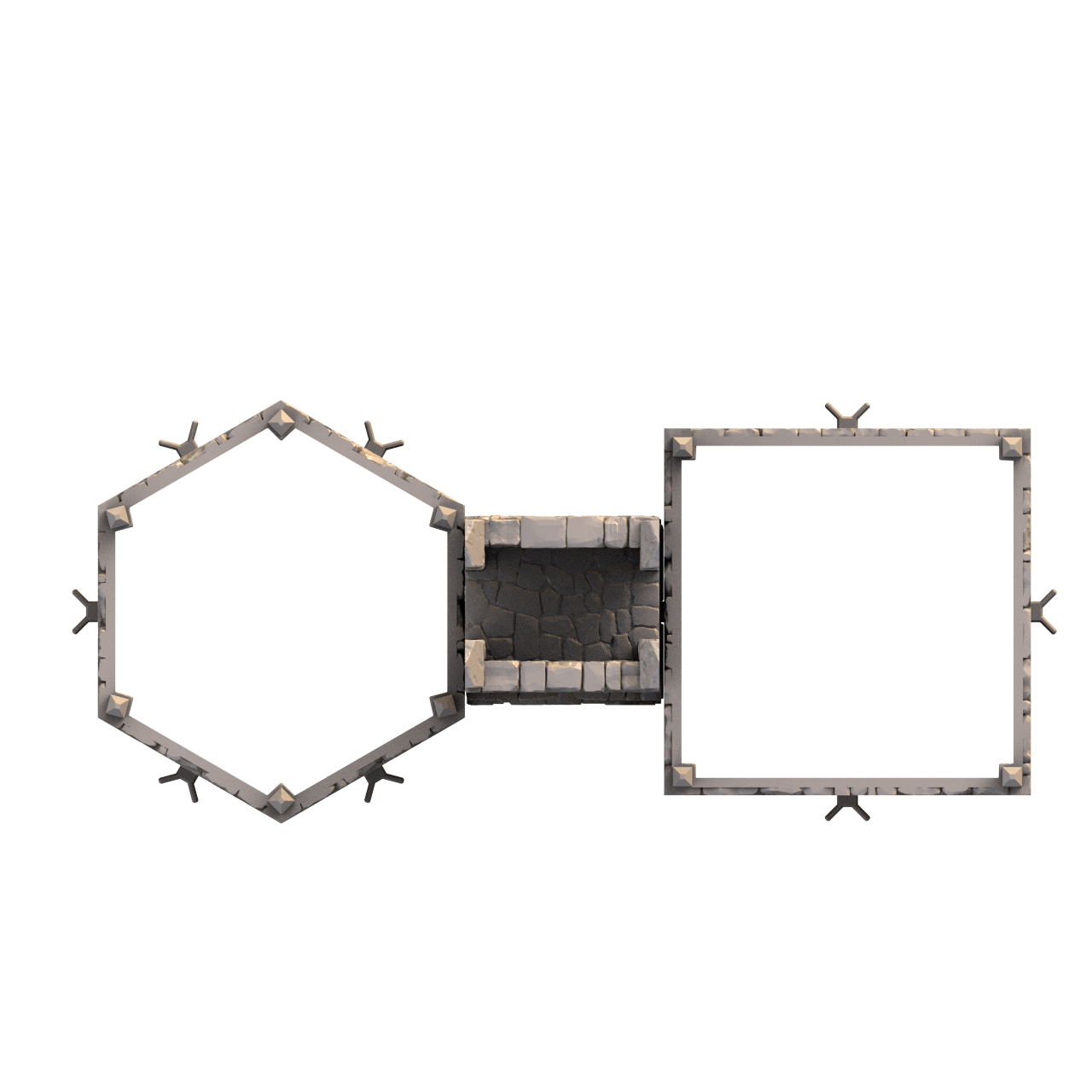 Top down graphic render of SystemHEX component