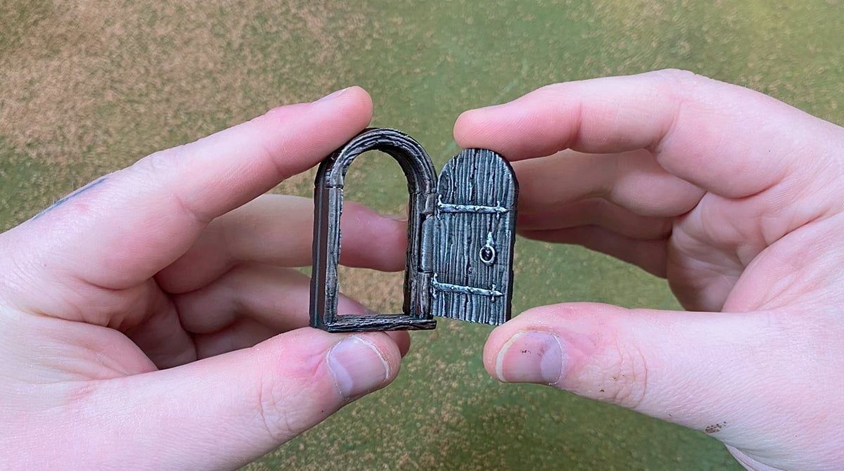 Fully assembled 3D printed doorway
