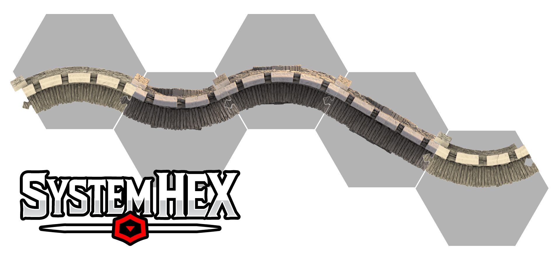 3D top down render of the wall culverts