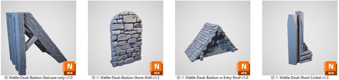Wattle and Daub Living Quarters STL