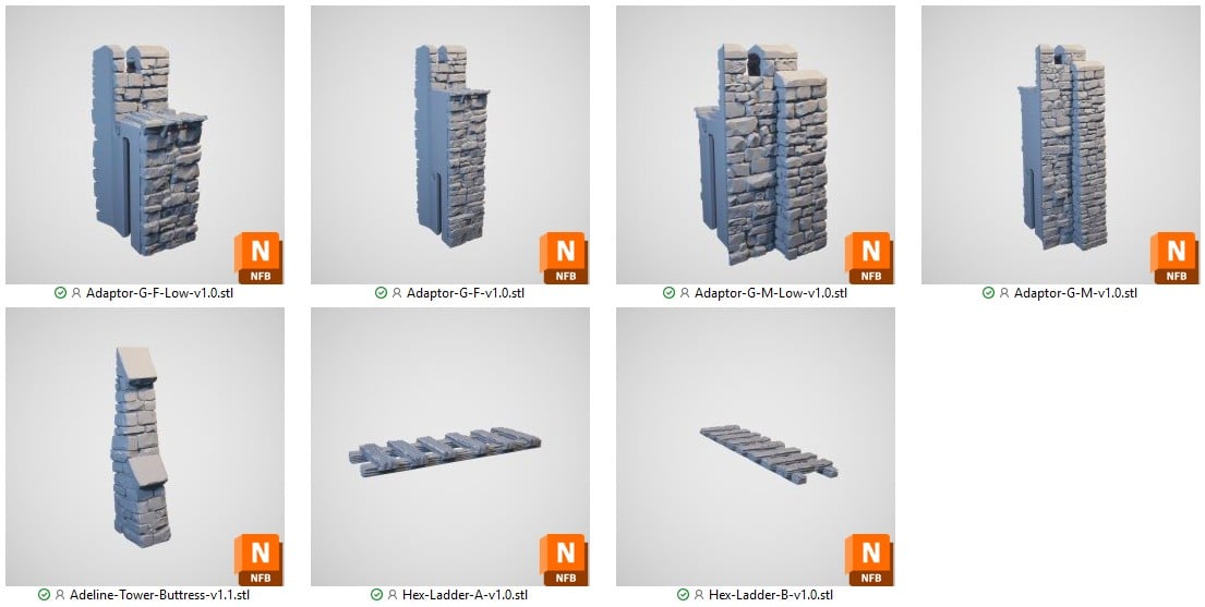 Adeline Adaptors, Buttress and Ladders Reference