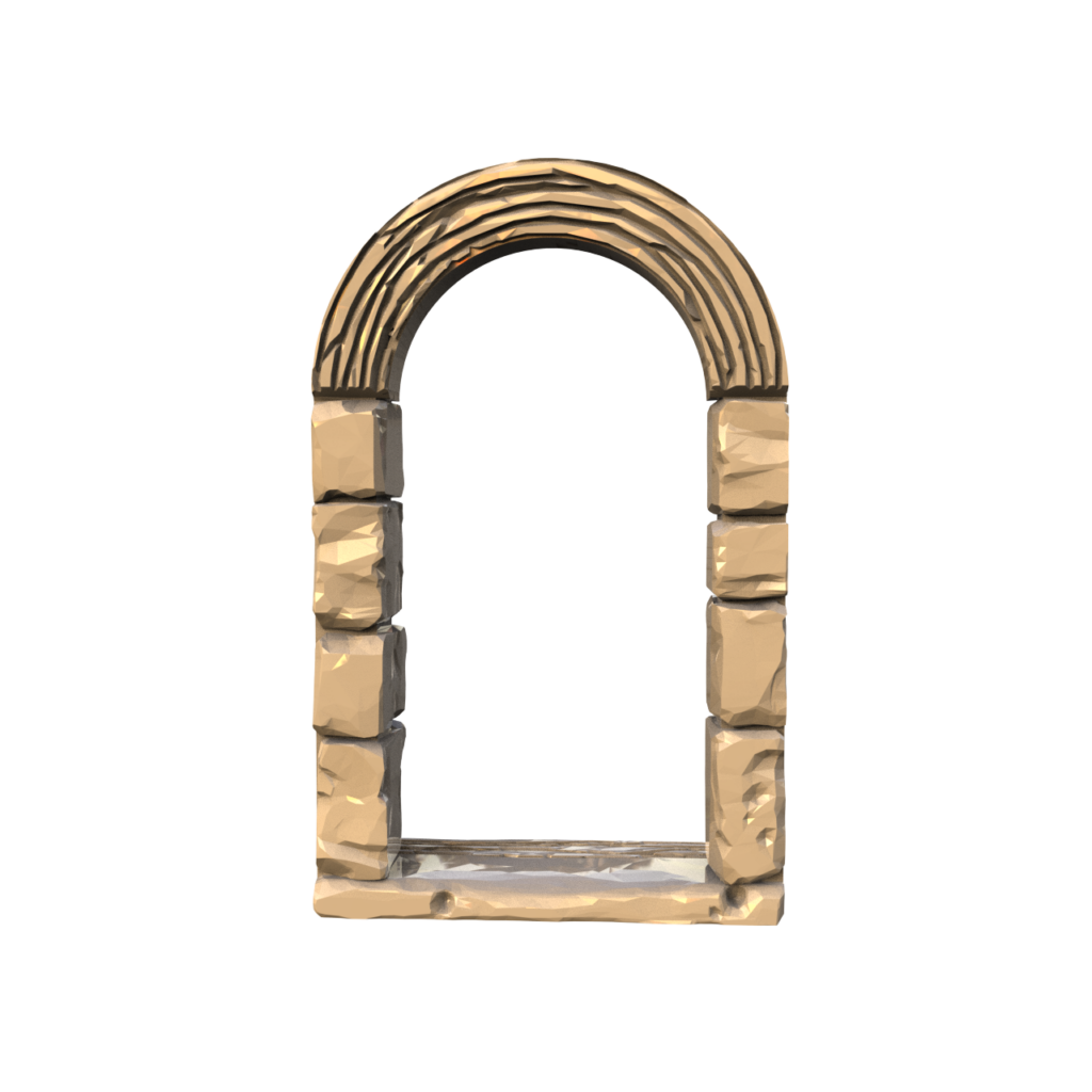 Graphic render of the Earls doorframe