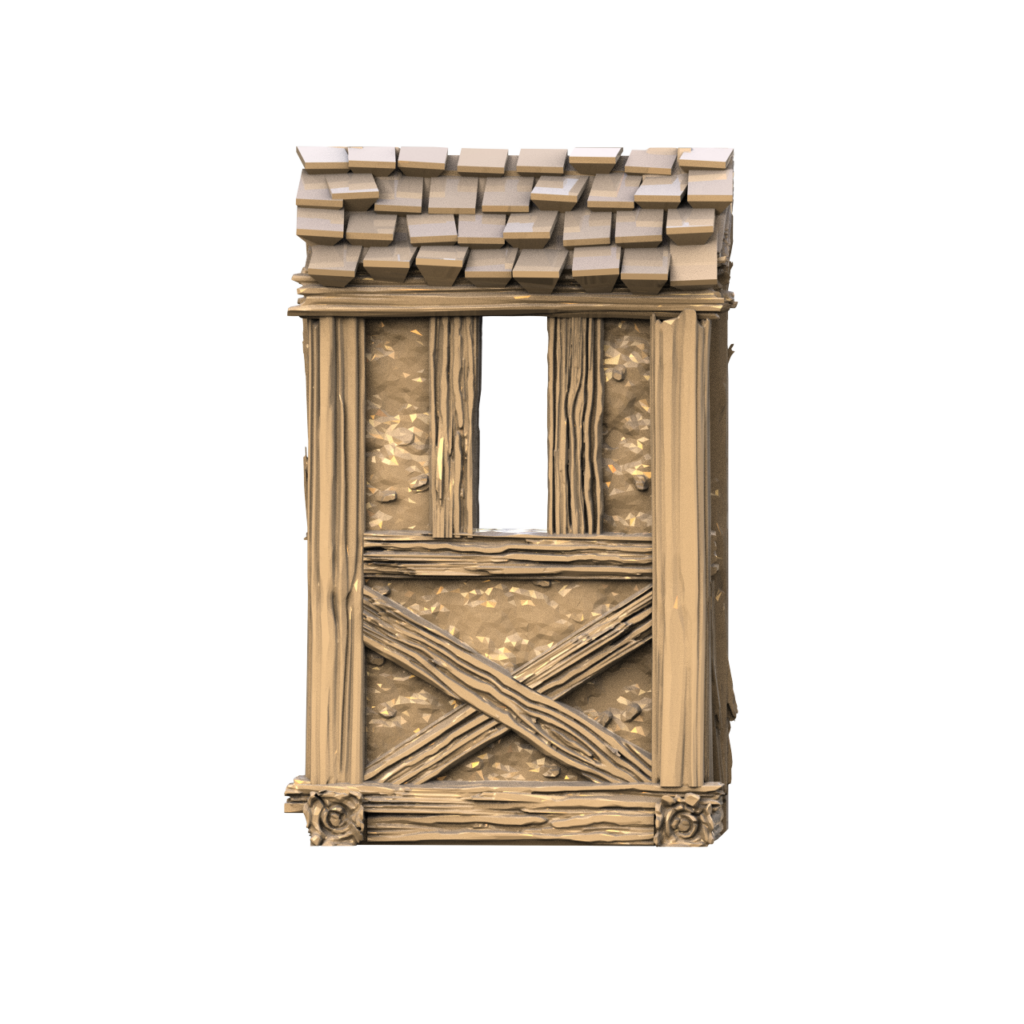 Graphic render of the Kings keep bay window plug