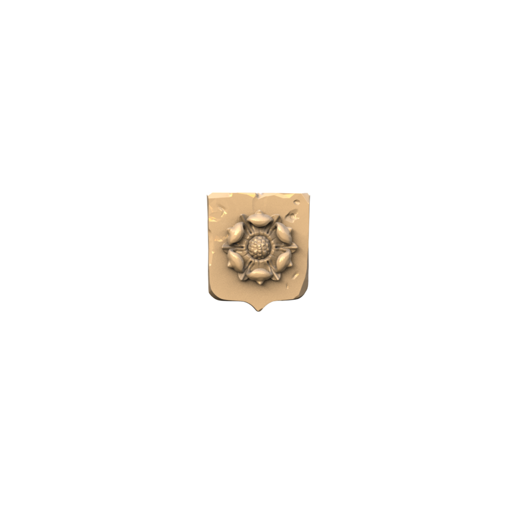 Graphic render of the kings keep shield