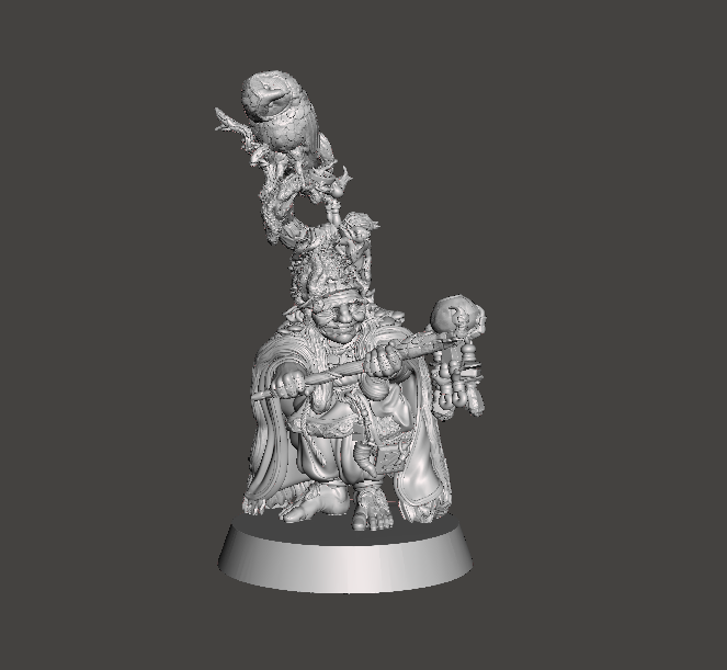 3d render of a druid