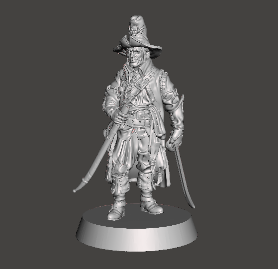 3d render of a witch hunter
