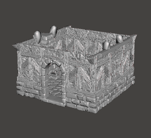 3d render of a cottage