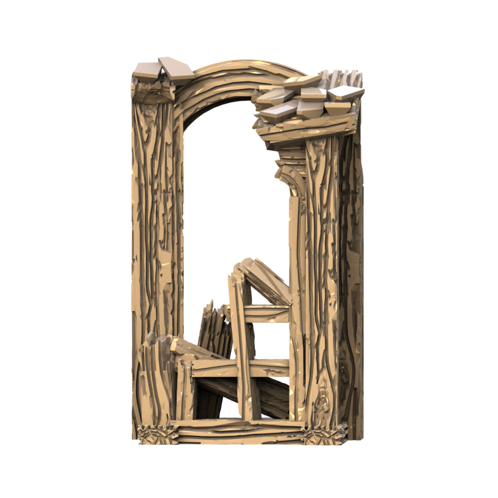 Graphic render of the ruined WDLQ bay window