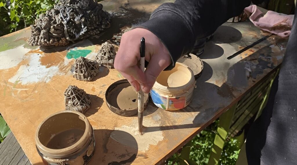 Image of the fastcallion wood drybrush technique