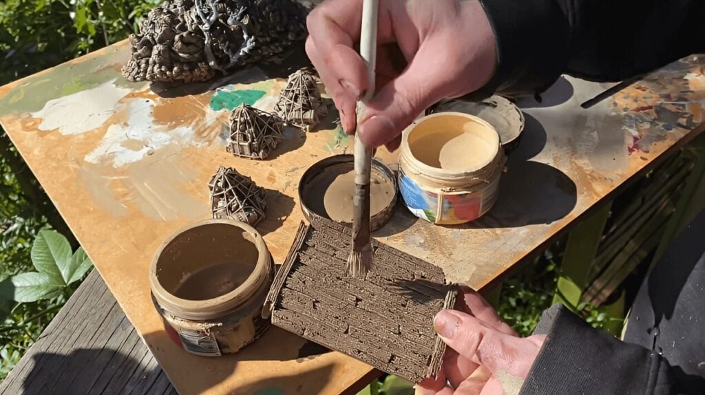 Image of the fastcallion wood drybrush technique