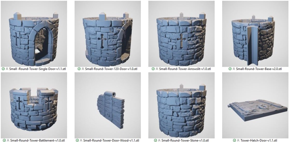 Small Round Tower Reference