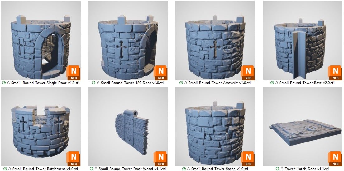 Small Round Tower STL