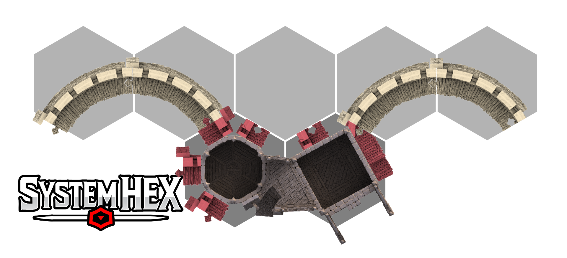 Top down graphic diagram of Fort Bruce in SystemHEX