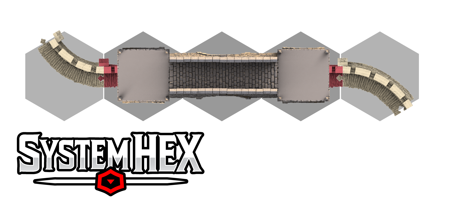 Top down graphic diagram of the Grand Bridge in SystemHEX