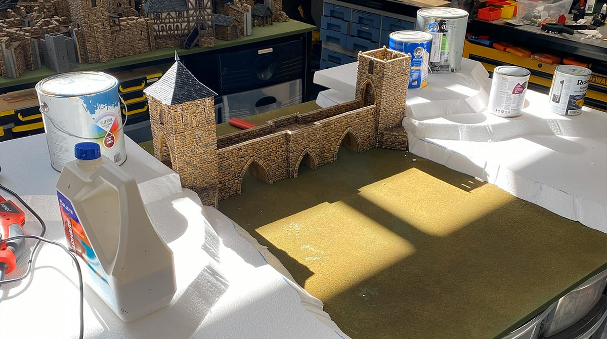 Creating the board layout with polystyrene