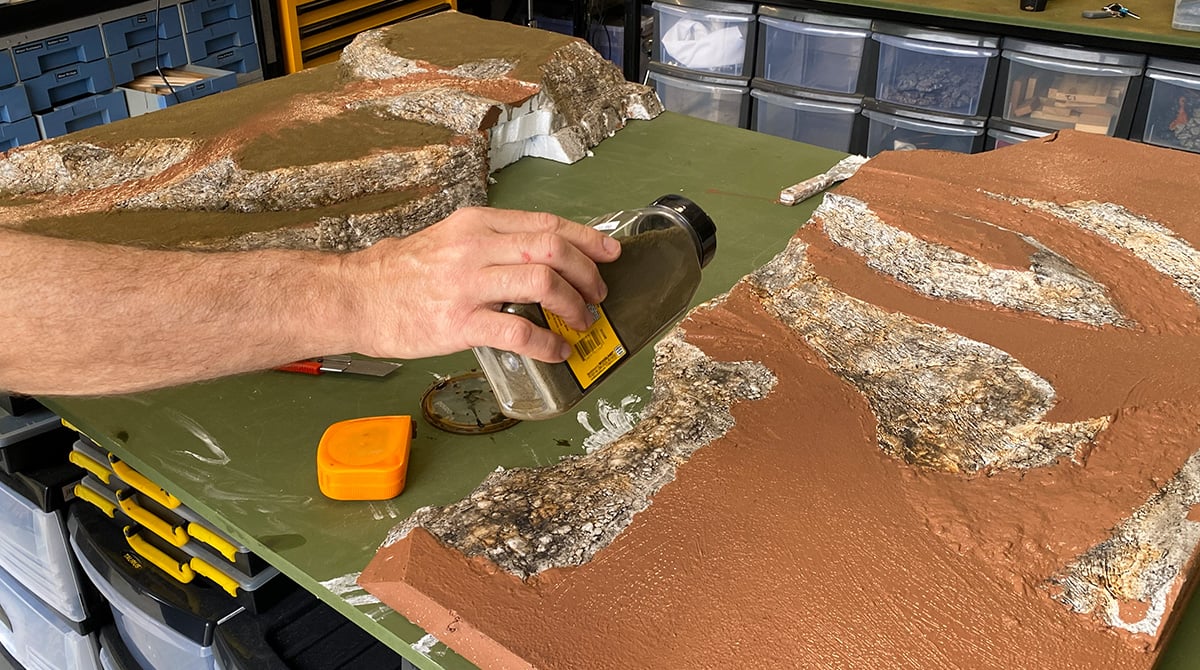 Adding flock to the board